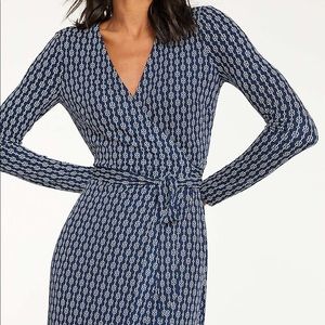 Ann Taylor chainlink wrap dress